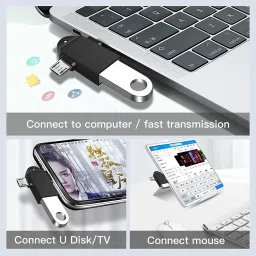 KAELAN USB Type C, Micro USB OTG Adapter image 3