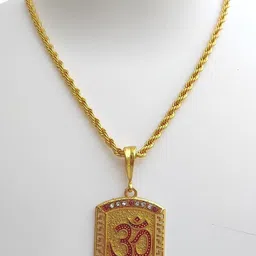 Jemeefly Gold-Plated Square Pendants with Chains-14