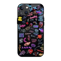 QRIOH Quirky Printed iPhone 13 Mini Back Case Mobile Accessories-image-88