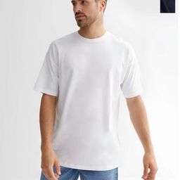 Organic Chics Men 2 Drop-Shoulder Sleeves Pure Cotton Bio Finish T-shirt-image-75