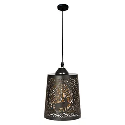 MFD HOME FURNISHING Brown Ceiling Lamp-0