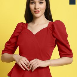 Metronaut Women Pack Of 2 Sweetheart Neck Crop Top-image-61