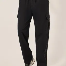 Styli Men Oversized Fit OpenCotton Cargo Track Pants-image-29