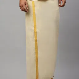 Ramraj Men Solid Adjustable Dhoti image 1