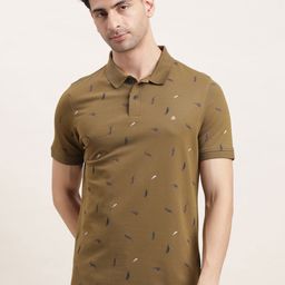 Turtle Men Conversational Printed Polo Collar Slim Fit T-shirt-picture-27