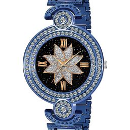 Gopal Shopcart Women Embellished Dial Analogue Watch GR_101 Blue Flower-image-29