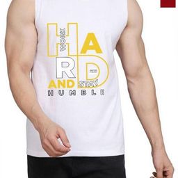 WOOSTRO Men Pack Of 2 Typography Printed Round Neck Cotton Slim Fit T-shirts-image-98
