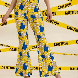 TANDUL Women Conversational Printed Original Straight Fit Regular Trousers-image-11