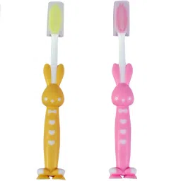 Basics Rabbit Style Kids Toothbrush with safety case Extra Soft Toothbrush-18
