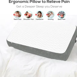 flipkart perfect homes Orthopedic Memory Foam Pillow, Queen Memory Foam Solid Orthopaedic Pillow Pack of 1 image 3