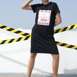 Athena Unapologetic Print T-shirt Dress-image-48