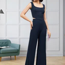 all about you Scoop Neck Corset-Top With Flared Palazzos Co-Ords-image-74