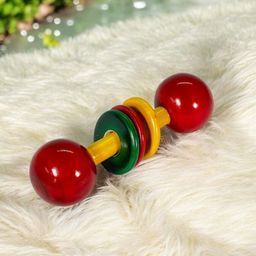 LITTLE GINNIE Kids Wooden Dumble Rattle Toy-image-16