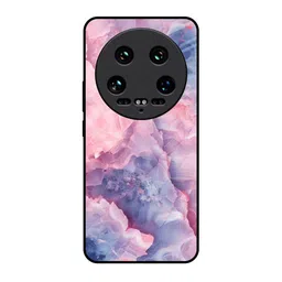 QRIOH Abstract Printed Sleek & Lightweight Silicone Mi 14 Ultra 5G Glass Back Case-55