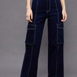 DressBerry Women Wide Leg High-Rise Jeans-image-62