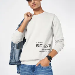 SF JEANS by Pantaloons Men Typography Printed Sweatshirt-image-106
