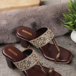 Anouk Textured Ethnic Comfort Sandals-28