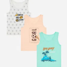 Bodycare Boys Pack Of 3 Assorted Cotton Basic Vest KIAE1041B-PK001-image-54