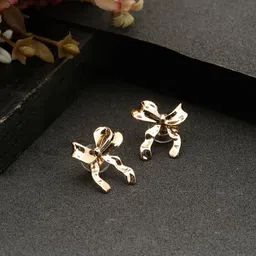 Stoln Gold Plated Contemporary Studs-44