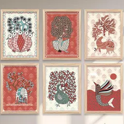WALLLANE Modern Wall Art (Pack of 6)-22