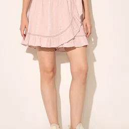 ONLY Self-Design Wrap Mini Skirt-image-60