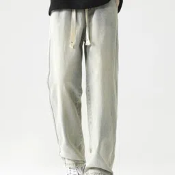 StyleCast x Revolte Men Relaxed Fit Mid-Rise Light Fade Jeans-image-68