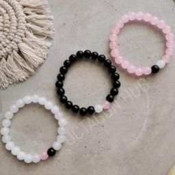 Divine souvenirs Unisex Set Of 3 Artificial Beads Bracelets image 3