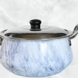 Sky Blue Aluminum Pot1.5ltrpk1 Curry Pan 25.5 cm diameter with Lid 1.5 L capacity-image-7