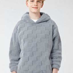 StyleCast x Revolte Men Self Design Hooded Sweatshirt-image-63