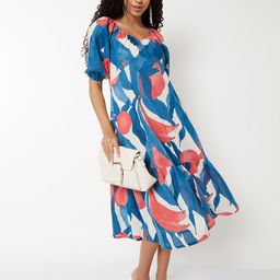 max Women Abstract Printed Empire Midi Dress-picture-35