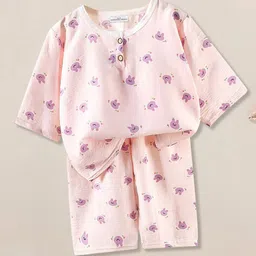 FOREVER FRIDAY Girls Printed Long Sleeves Pure Cotton Top With Trousers-picture-10