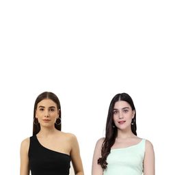 PINOVO Black Cotton Tops-picture-26