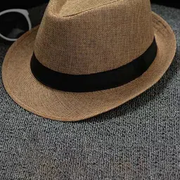 Infispace Men Beige Solid Fedora Hat-7