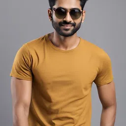 Harashree Unisex Bio Finish Raw Edge T-shirt-image-47
