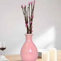 Cortina Pink Ceramic Flower Vase-image-19