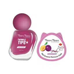 TEEN TEEN COSMETICS Set Of 2 Twinkle Tips Nail Gloss 10 ml - Shade 25 With Remover Pads image 4