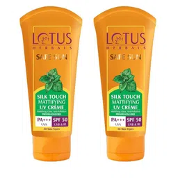 Lotus Herbals Set Of 2 Sun Safe Silk Touch SPF 50 PA+++ Face Sunscreen-75G Each-53
