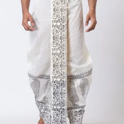Nakshi Men Paisley Block Printed Dhotis-picture-48