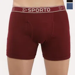 Sporto by Macho Pack Of 3 Mid-Rise Trunks-picture-42