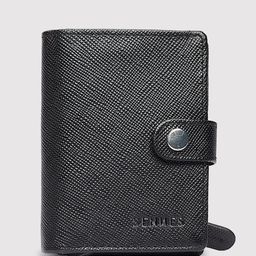 SENNES Unisex Textured Leather Two Fold Wallet-15