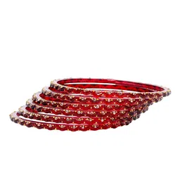 KOTTIAR CREATIONS Set Of 12 Crystal-Studded Bangles image 2