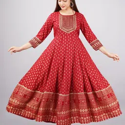 Pristyle Ethnic Motifs Woven Design Gotta Patti Anarkali Kurta-36