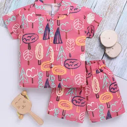 Toonyport Boys Printed Cotton Shirt With Shorts-image-97
