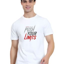 KaamBhari Typographic Printed Round Neck Pure Cotton T-shirt-image-85