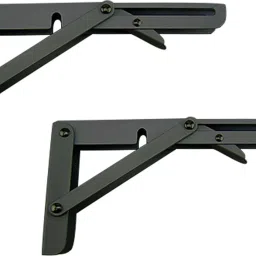 Folding Shelf Brackets, Heavy Duty Stainless Steel Collapsible Bracket 40 CM Shelf Bracket-26