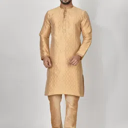 RANAK Men Thread Work Kurta-35