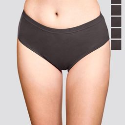 Kalyani Theo Pack Of 6 Cotton Mid-Rise Hipster Briefs Theo_S_ASH_ASH_ASH_ASH_ASH_ASH_P6-picture-18