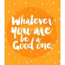 Inephos Orange & White Typography Printed Wall Art-14