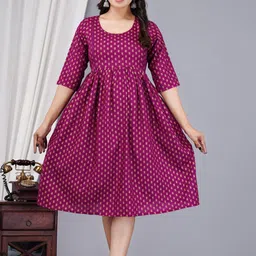 Loyster Floral Printed Handloom Maternity Kurti-picture-31