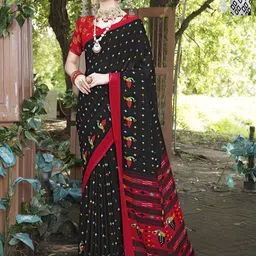 Anouk Rustic Pack of 2 Geometric Printed Saree-17